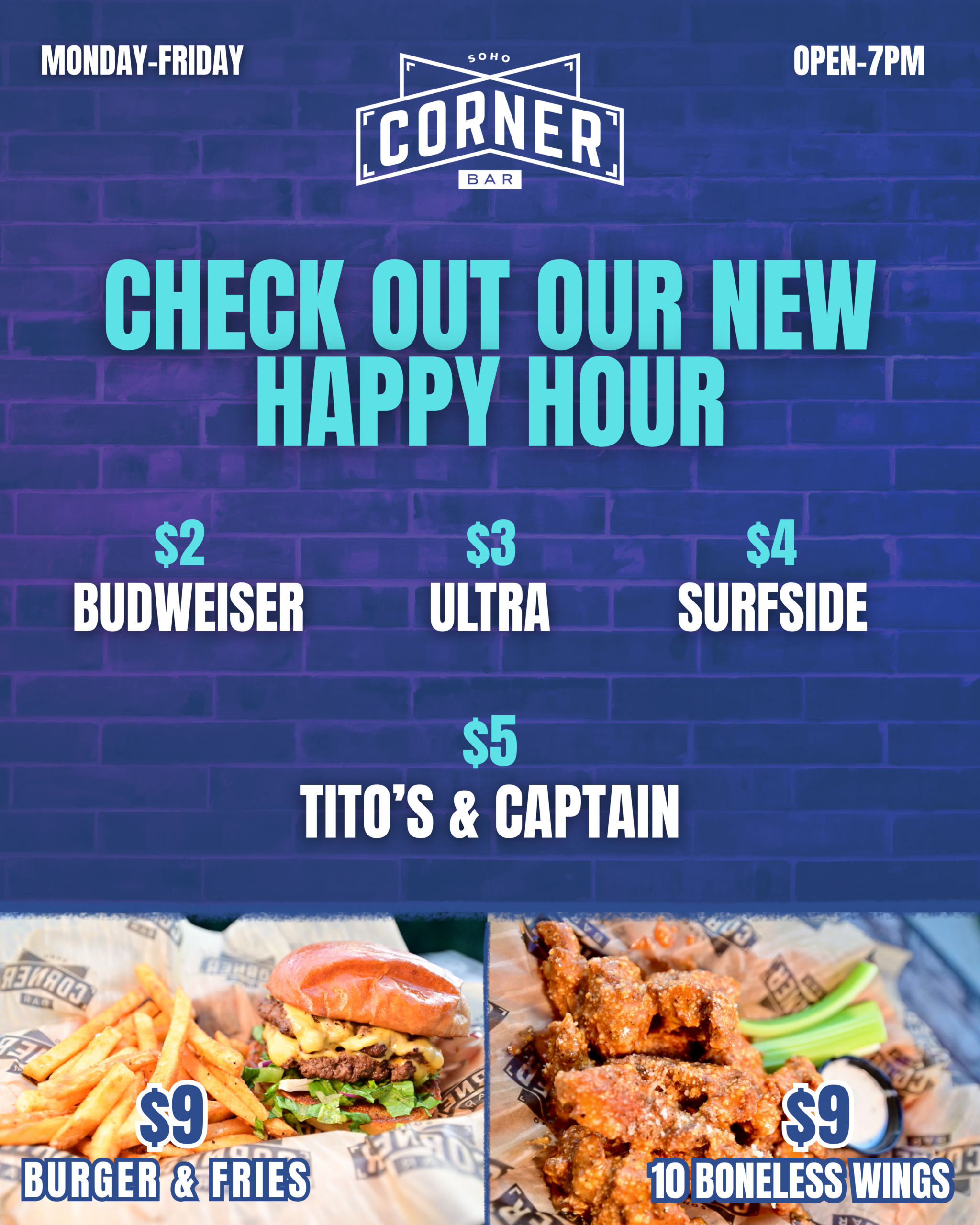 New Happy Hour Menu